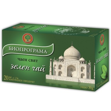 ЧАЙ БИОПРОГРАМА ЗЕЛЕН 20бр.