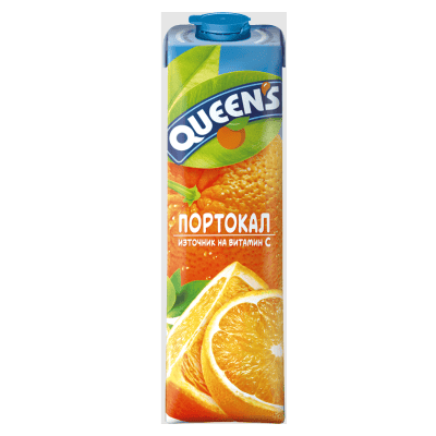 КУИНС ПОРТОКАЛ НЕКТАР 1л.