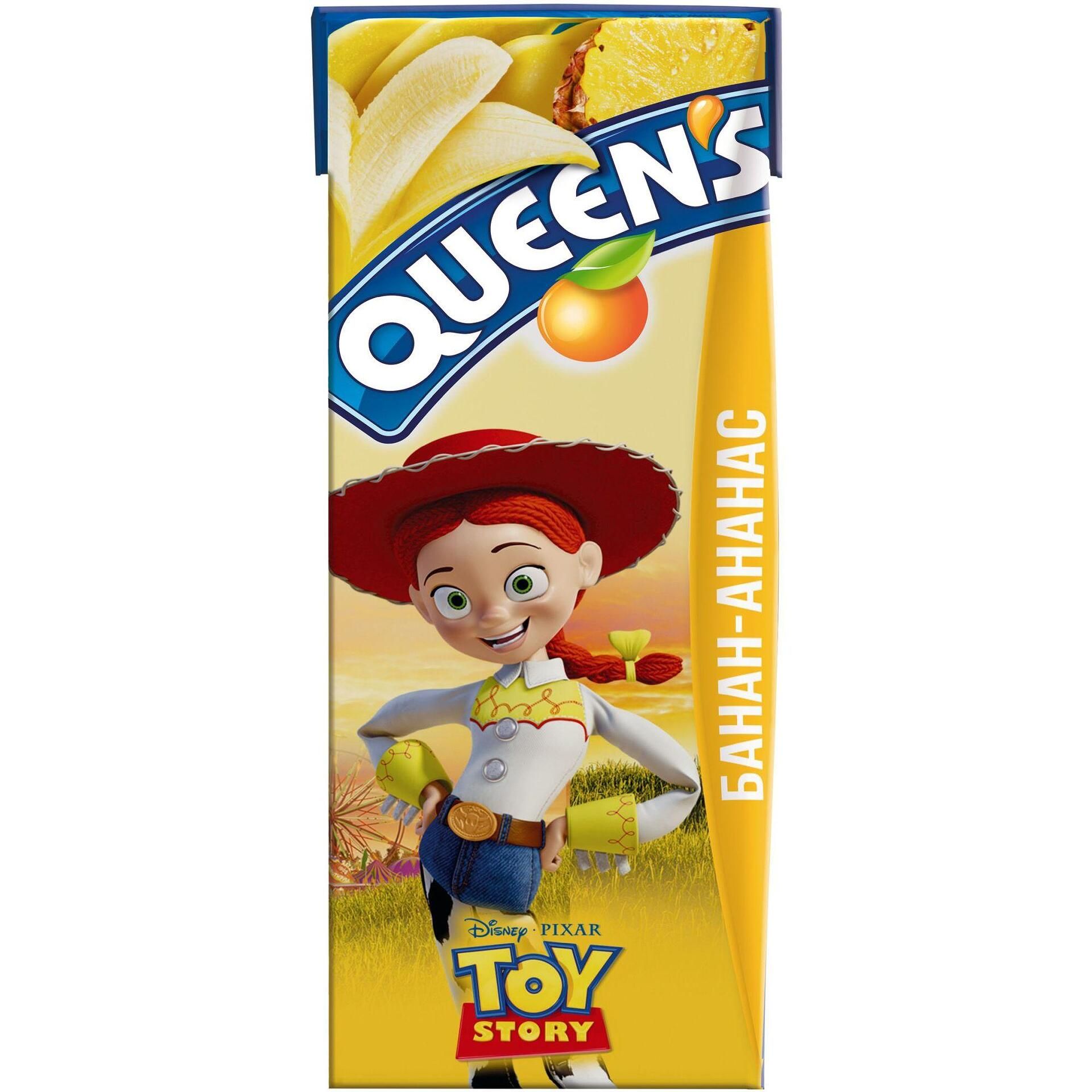 КУИНС БАНАН-АНАНАС 0.2л.