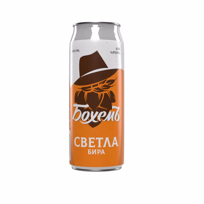 БИРА БОХЕМ СВЕТЛА КЕН 0.5л.