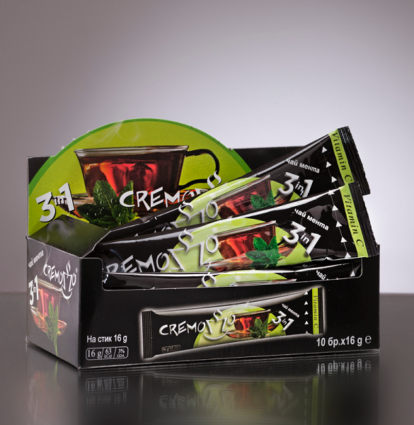 КРЕМОЗО ЧАЙ 3В1 МЕНТА 10бр.х16гр.