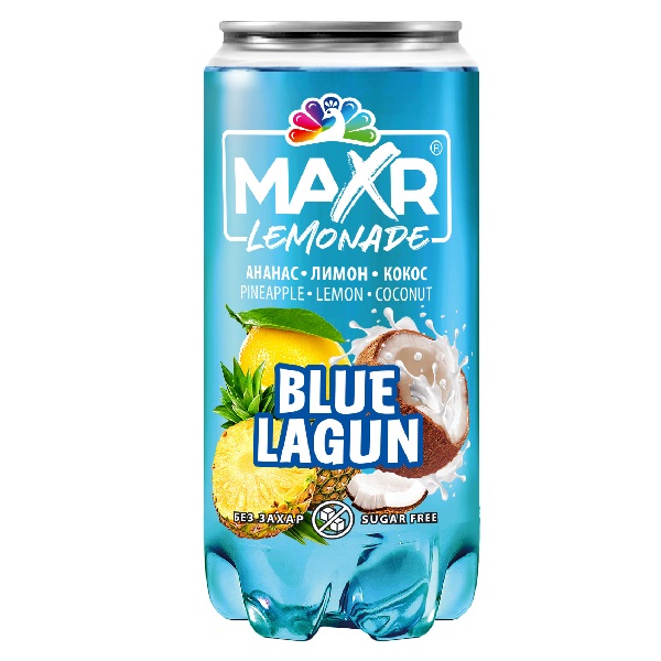 ЛИМОНАДА MAXR АНАНАС,ЛИМОН И КОКОС КЕН 0.33л.