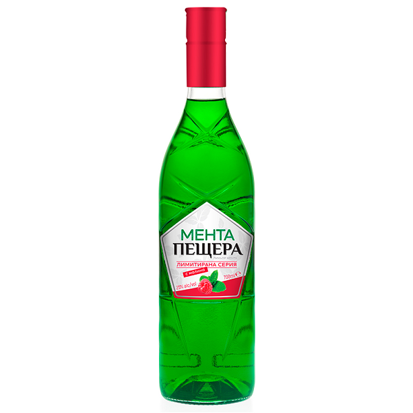 ПЕЩЕРА МЕНТА И МАЛИНА  0.7л.