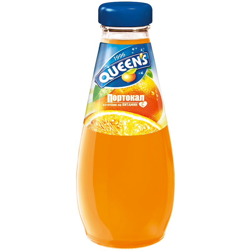 КУИНС СТЪКЛО ПОРТОКАЛ 0.25л.