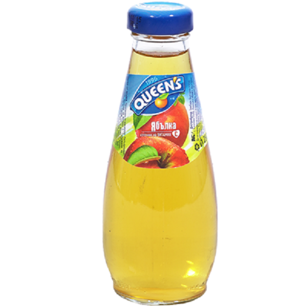 КУИНС СТЪКЛО ЯБЪЛКА 0.25л.
