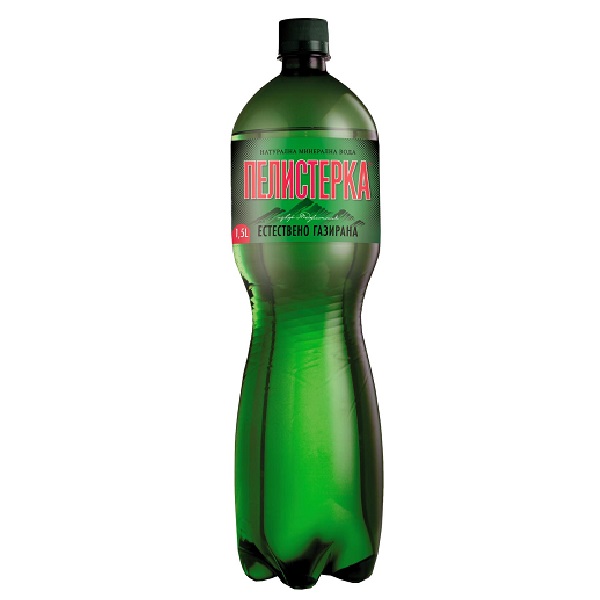 ПЕЛИСТЕРКА ЕСТЕСТВЕНО ГАЗИРАНА МИНЕРАЛНА ВОДА 1.5л.